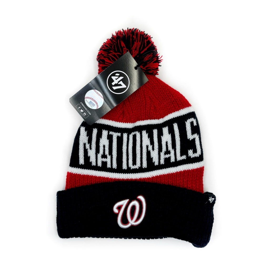 Washington Nationals Beanie Mens Womens Knit Winter Hat MLB Fan Gear Gift New